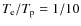 $T_{\rm e}/T_{\rm p}=1/10$