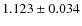 $1.123 \pm 0.034$