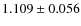 $1.109 \pm 0.056$