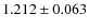 $1.212 \pm 0.063$