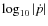 $\log_{10}\vert\dot p\vert$