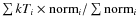 $\sum kT_i\times {\rm norm}_i/\sum {\rm norm}_i$