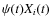 $\psi(t)X_i(t)$