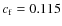 $c_{\rm f}=0.115$