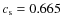 $c_{\rm s}=0.665$