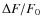 $\Delta F/F_{0}$
