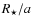 $R_\star / a$