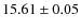 $15.61\pm0.05$
