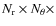 $N_{\rm r} \times N_\theta \times$