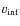 $v_{\rm inf}$