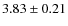$3.83\pm0.21$