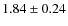 $1.84\pm0.24$