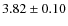 $3.82\pm 0.10$