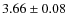 $3.66\pm 0.08$