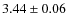 $3.44\pm 0.06$