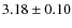 $3.18\pm0.10$