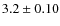 $3.2\pm0.10$