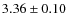 $3.36\pm0.10$