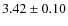 $3.42\pm0.10$