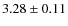 $3.28\pm0.11$