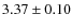 $3.37\pm0.10$
