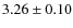 $3.26\pm0.10$