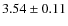 $3.54\pm0.11$