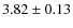 $3.82\pm0.13$