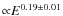 ${\propto}E^{0.19\pm0.01}$
