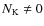 $N_{\rm K}\neq0$