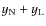 $y_{\rm N}+y_{\rm L}$