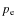 $p_{\rm e}$