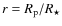 $r=R_{\rm p}/R_\star$