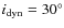 $i_{\rm dyn}=30^\circ$