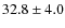 $32.8\pm4.0$
