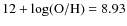 $12+{\rm log(O/H)}=8.93$