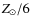 $Z_{\odot}/6$