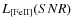 $L_{\rm [FeII]}(SNR)$