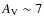 $A_{\rm V}\sim7$