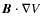 $\vec{B}\cdot\nabla V$