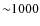 ${\sim}1000$
