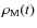 $\rho_{\rm M}(t)$