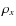 $\rho_x$