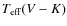 $T_{\rm eff}(V-K)$
