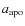 $a_{\rm apo}$