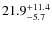 $\rm 21.9^{+11.4}_{-5.7}$