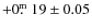 $+0\hbox{$.\!\!^{\rm m}$ }19\pm0.05$
