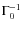 $\Gamma_0^{-1}$