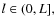 $l\in (0,L],$