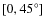 $\left[0,45^{\circ}\right]$